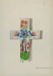Pietra di testa di cemento, 1937 circa (acquerello)