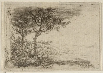 Tedesco: Paesaggio con due alberi