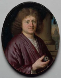 Ritratto di un uomo con un orologio (c. 1665-70)