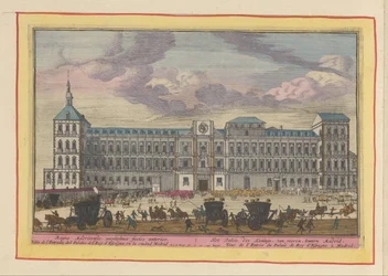 Vista frontale del Palazzo Reale a Madrid