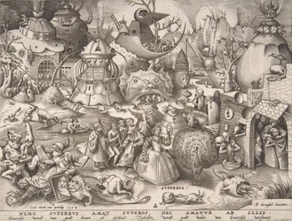 Superbia, dalla serie I sette peccati capitali, 1558