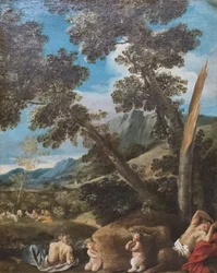 Paesaggio con satiri