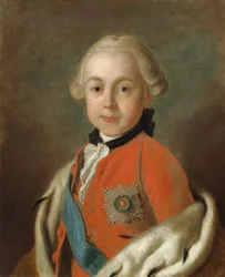 Ritratto dello Zarevich Paolo di Russia (1754-1801) (olio su tela)
