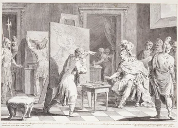 Alessandro Magno nello studio di Apelle