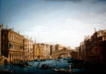 Il Canal Grande verso Nord verso il Ponte di Rialto