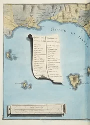 Mappa del Golfo di Gaeta da 