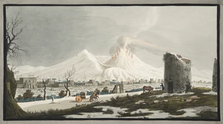 Vesuvio innevato, tavola V da 