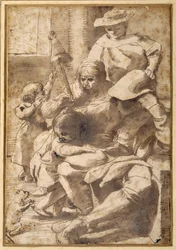 Gruppo familiare in un interno