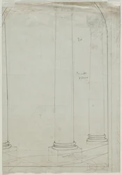 Disegno Architettonico di Colonne (verso)