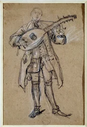 Un chitarrista (Disegno)