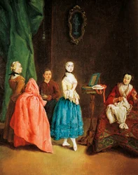 Signora dalla sarta, di Pietro Longhi (1701-1785)