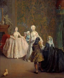 La presentazione Dipinto di Pietro Longhi (1702-1785) XVIII secolo