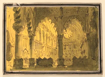 Scenografia, interno di chiesa