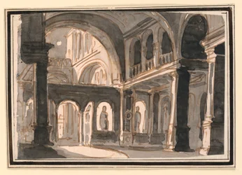 Scenografia, interno di chiesa