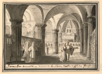 Scenografia, interno di una chiesa