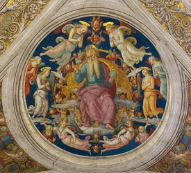 Dio Padre con angeli dalla Stanza dell