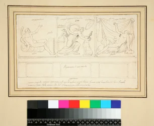 Un muro con tre pannelli