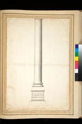 La colonna di Antonino Pio mostrata come restaurata