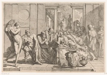 Alcibiade interrompe la conversazione tra Socrate e i suoi amici