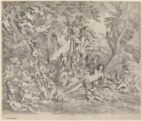 Venere in un giardino con Cupidi