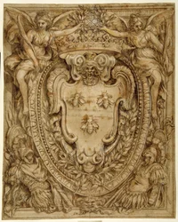 Stemma di Don Taddeo Barberini, Principe di Palestrina