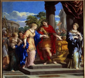 Cesare rimette Cleopatra sul trono d