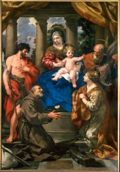 Madonna col Bambino, San Giovanni Battista, San Felice da Cantalice, Sant