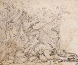 Venere, studio per il Trionfo della Divina Provvidenza, affresco sulla volta nella sala di Palazzo Barberini, Roma