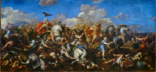 La battaglia di Alessandro contro il re Dareios III di Persia, Battaglia di Issos (dipinto su tela)