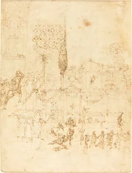Una Festa in una Villa Romana (recto)