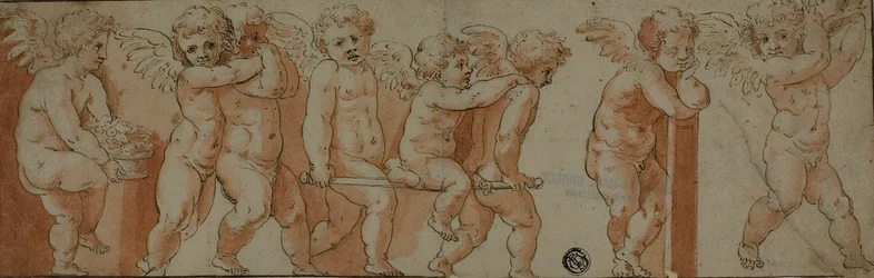 Fregio con otto putti