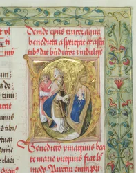 Benedizione della Vergine Maria e del Bambino dal Pontificale del vescovo Erasmus Ciolek, c.1510