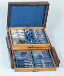 Set di posate per frutti di mare (argento)