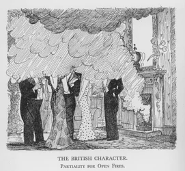 Il carattere britannico, parzialità per i caminetti aperti