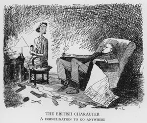 Il carattere britannico, una riluttanza ad andare ovunque