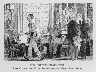Il carattere britannico; ferma convinzione che le cose non sono più come una volta