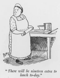 "Oggi ci saranno diciannove persone in più a pranzo"