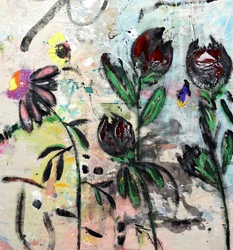 Fiori astratti e malinconici