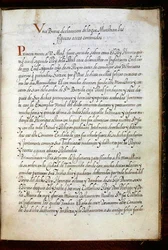 Una pagina da una storia delle peregrinazioni delle monache di Syon, compilata a Lisbona all