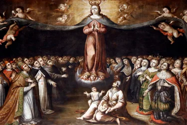 Chiesa della Misericordia. Vergine Maria. Evora. Portogallo.