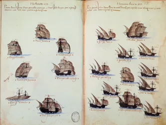 Pagina di manoscritto Memoriali delle armate del Portogallo sotto il re Manuele I (1469-1521)