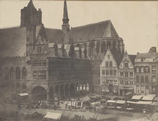 Place du Marché a Ypres, ca. 1851