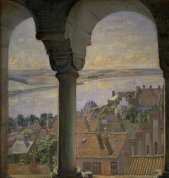 Vista dalla torre della cattedrale di Viborg