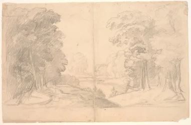Paesaggio con alberi