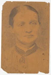 Testa di ritratto. Signora preside Caroline Knudsen
