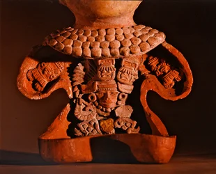 Figura con parte anteriore rimovibile, Cultura Teotihuacan (dettaglio)
