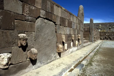 Sito archeologico precolombiano di Tiahuanaco, Bolivia.