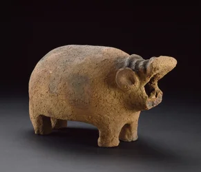Figurina di ippopotamo, dalla tomba 134 a Hu, c.3500-3000 a.C.