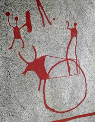 Età del bronzo nordica: aratro trainato da un bue