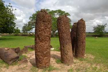 Preistoria: cerchio megalitico di pietre di Wassu, Gambia